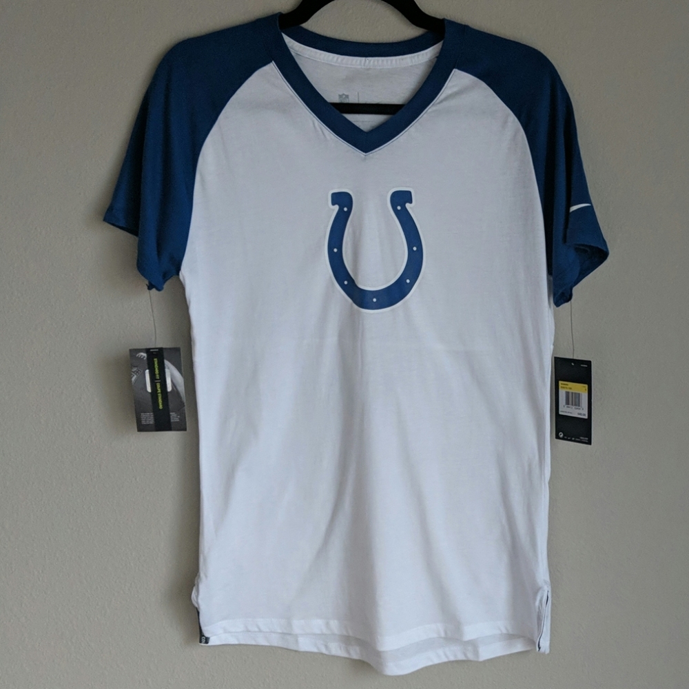 Nike NFL Colts Standard Fit T Shirt White …